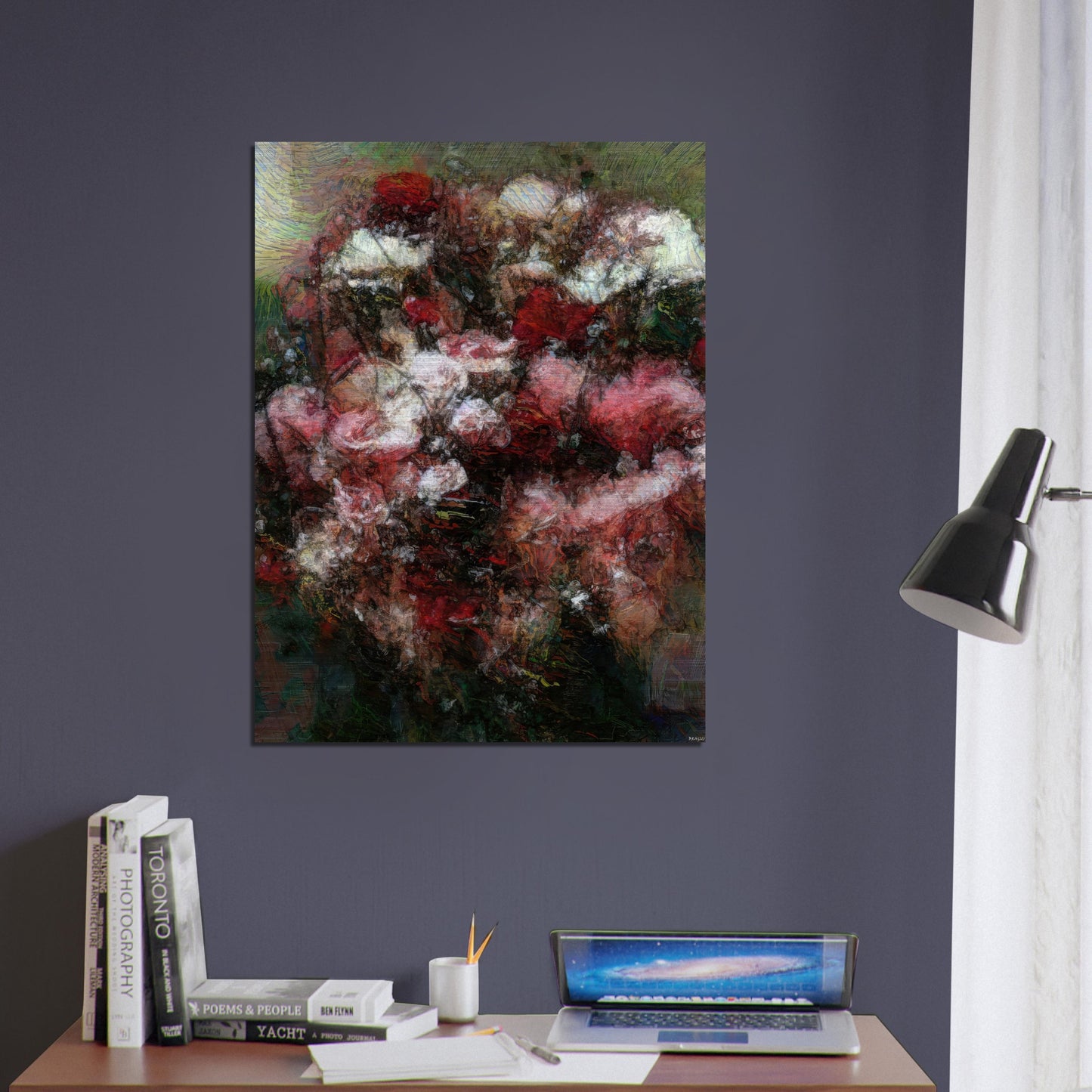Flowers study 27, Brushed Aluminum Print