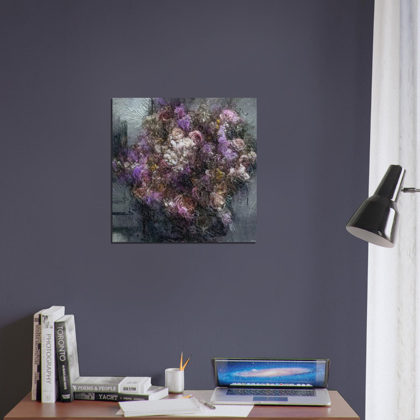 Flowers study 1, Brushed Aluminum Print