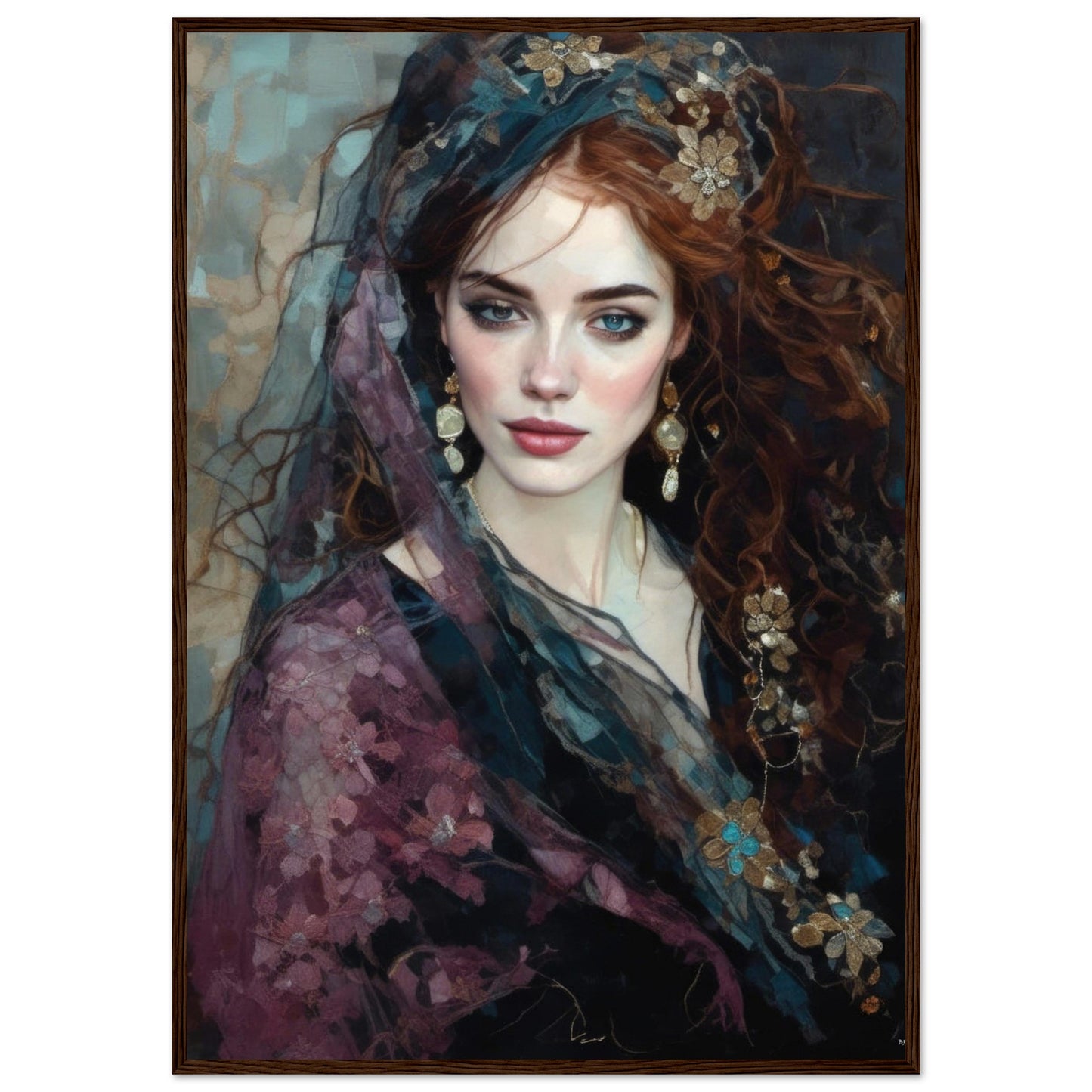 Kitty, Museum-Quality Matte Paper Wooden Framed Poster