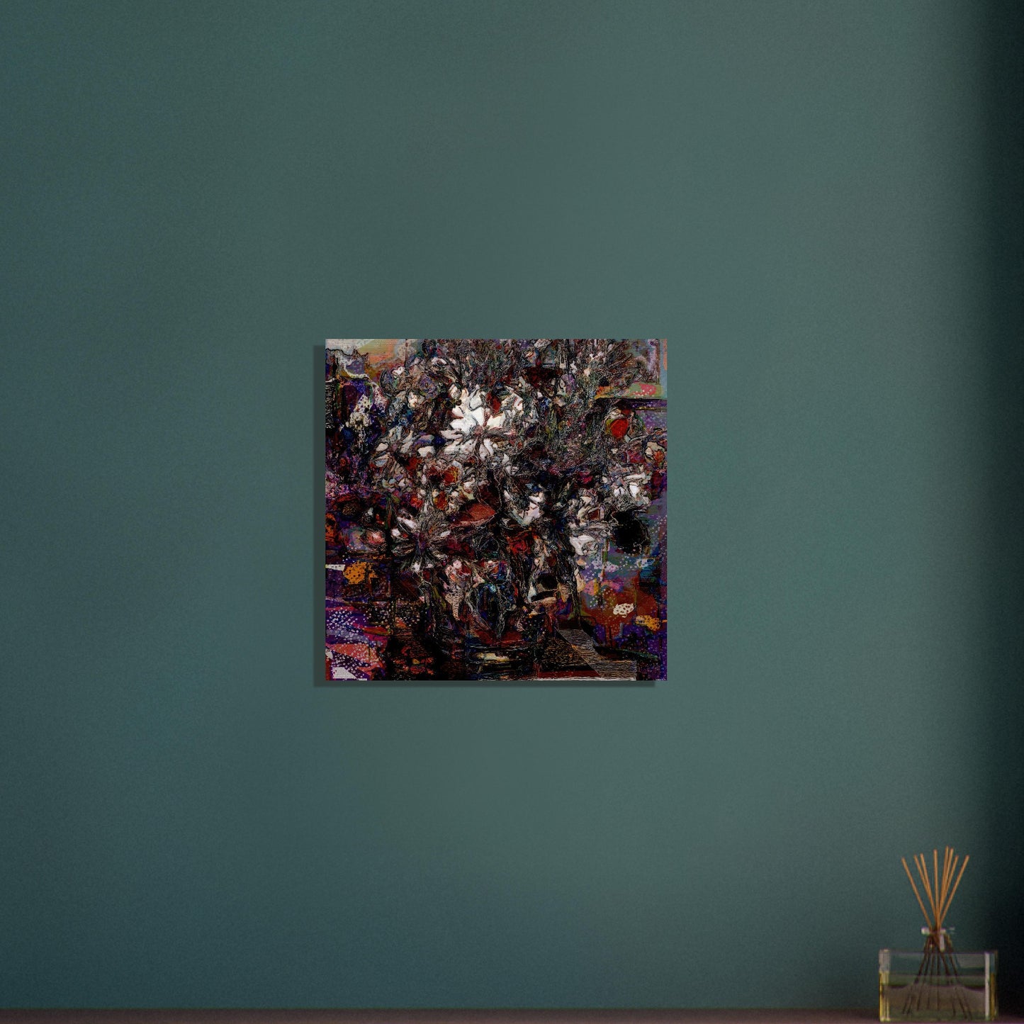 Flowers study 4, Brushed Aluminum Print