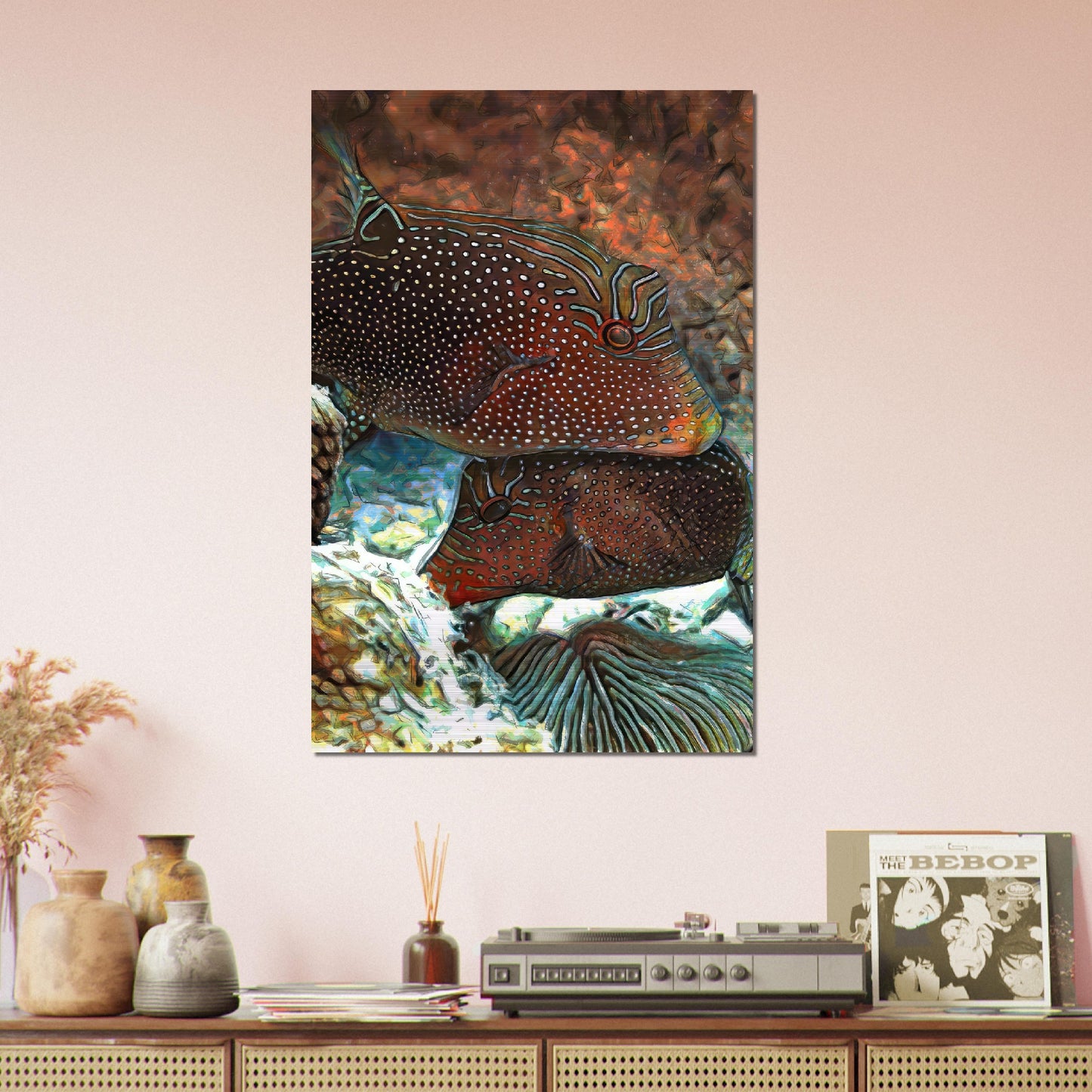 Papuan toby, Brushed Aluminum Print