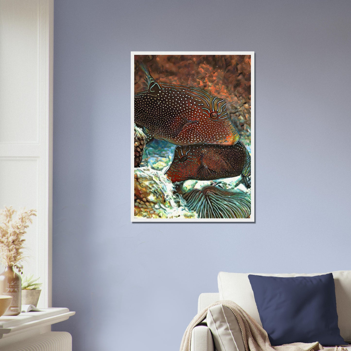 Papuan toby, Museum-Quality Matte Paper Wooden Framed Poster