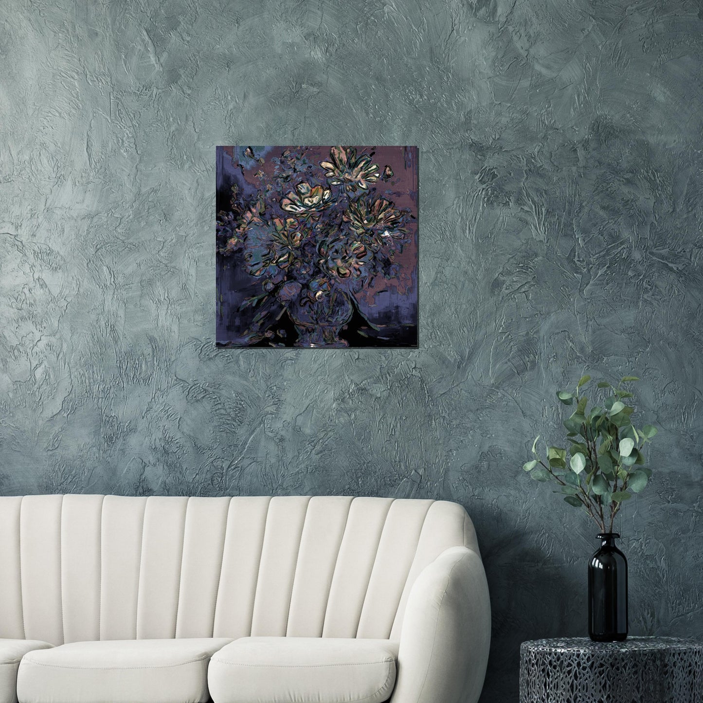 Flowers study 5, Brushed Aluminum Print