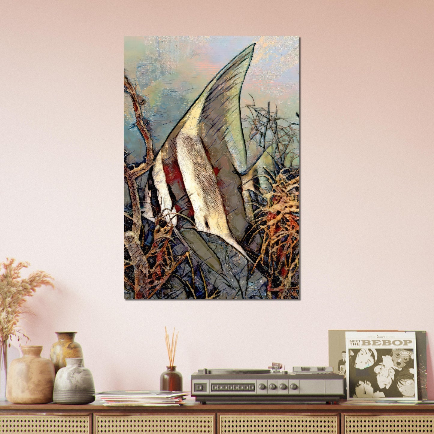 Batfish, Foam Portrait