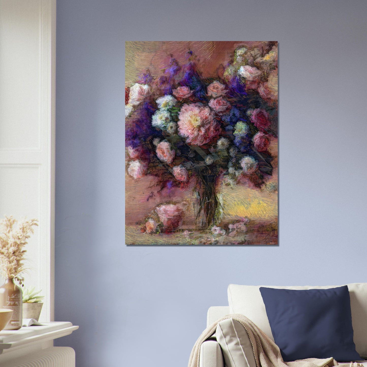 Flowers study 24, Brushed Aluminum Print