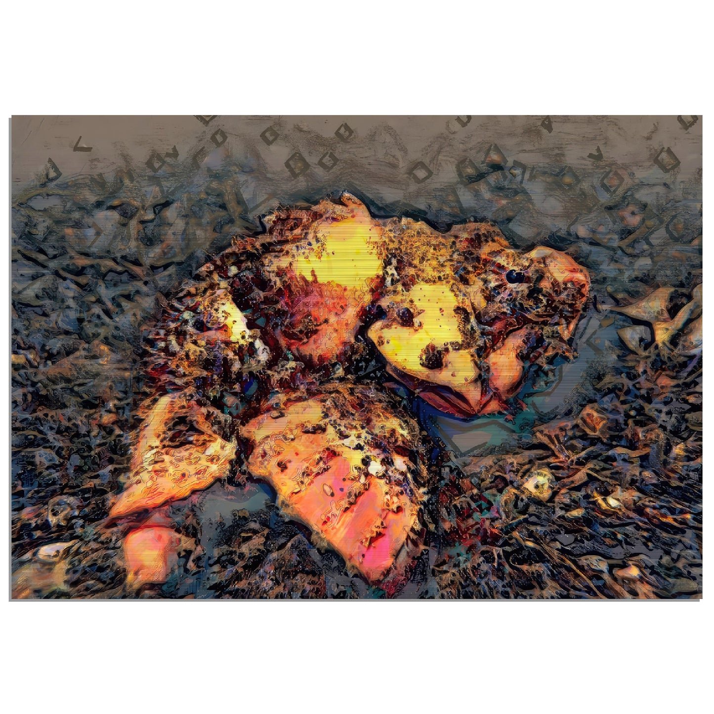 Stone, Brushed Aluminum Print