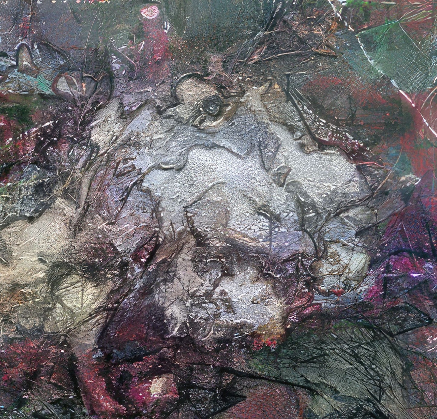 Flowers study 19, Acrylic Glass on Metal 100 x 100 cm