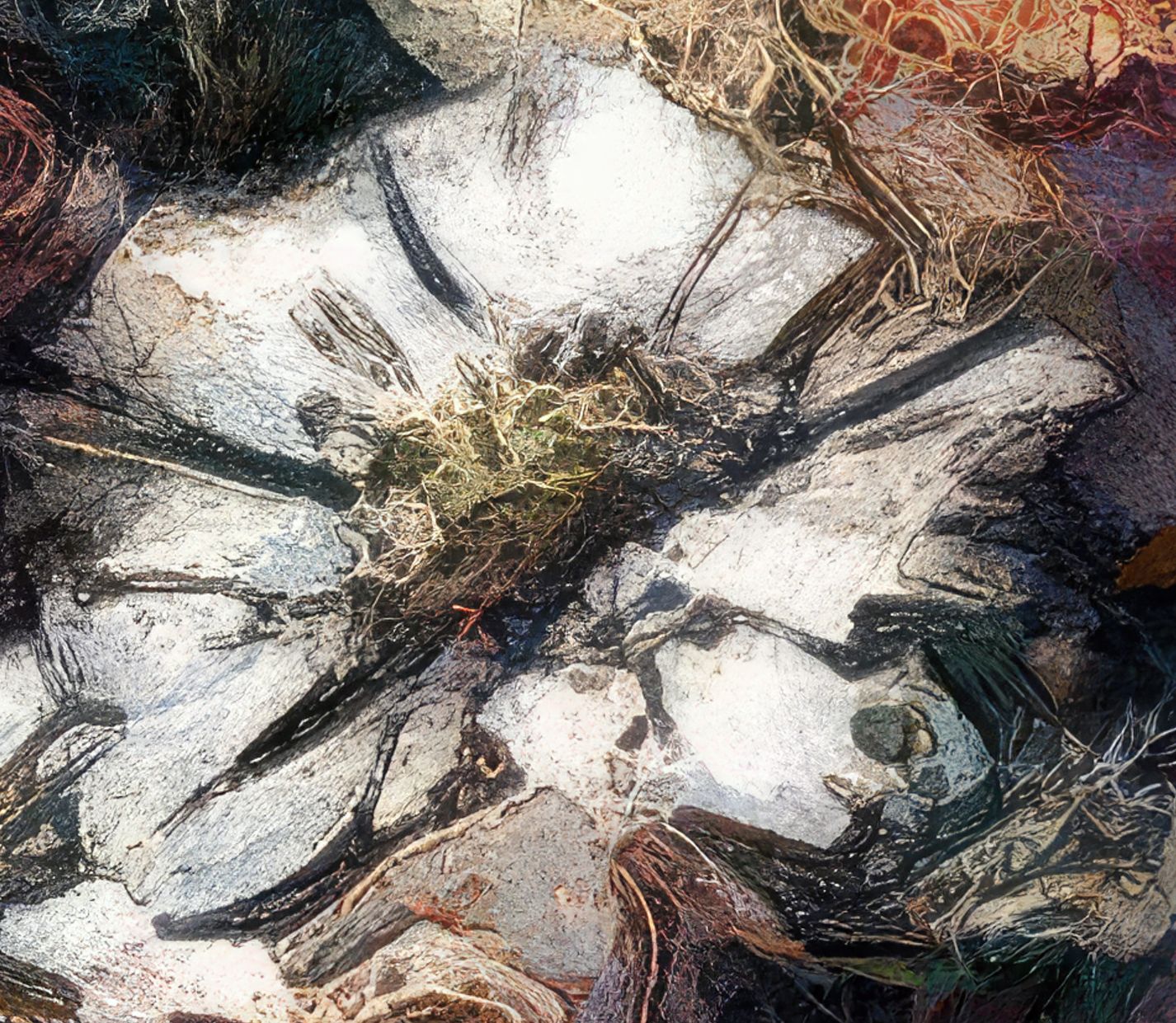 Flowers study 21, Acrylic Glass on Metal