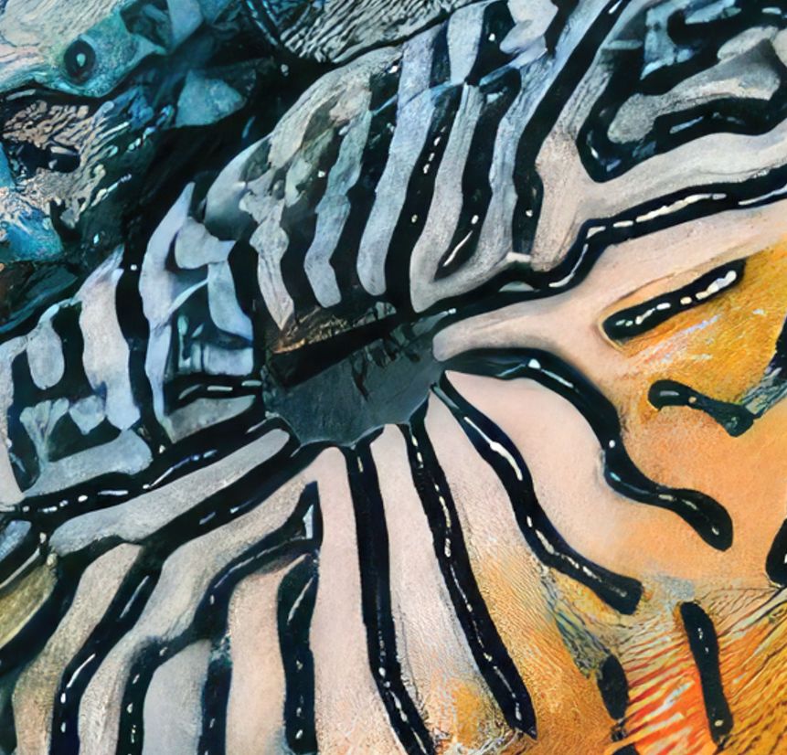 Scribble puffer, Acrylic Glass 100 x 75 cm