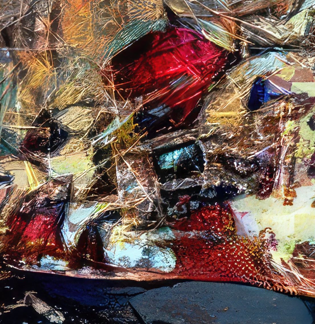 Redstone, Acrylic Glass 100 x 75 cm