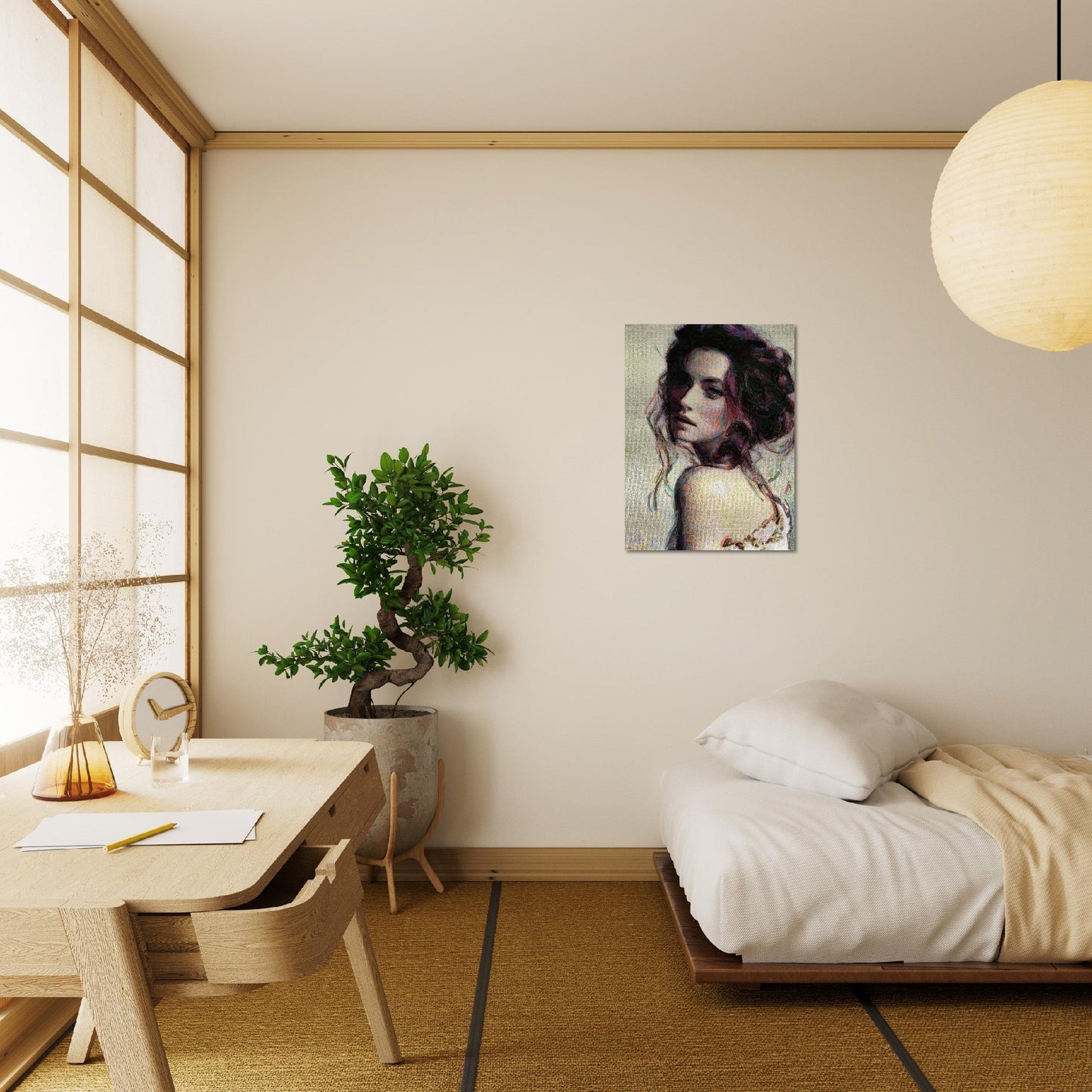 Emmy, Brushed Aluminum Print