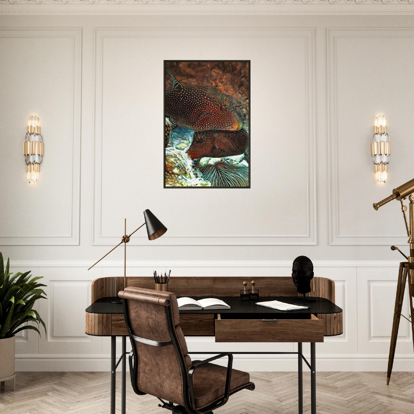 Papuan toby, Museum-Quality Matte Paper Metal Framed Poster