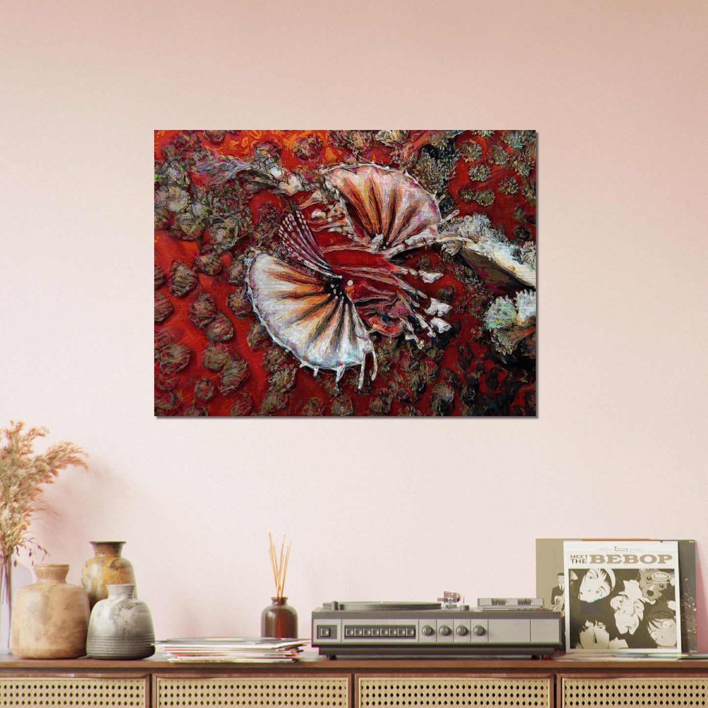 Redlion, Brushed Aluminum Print