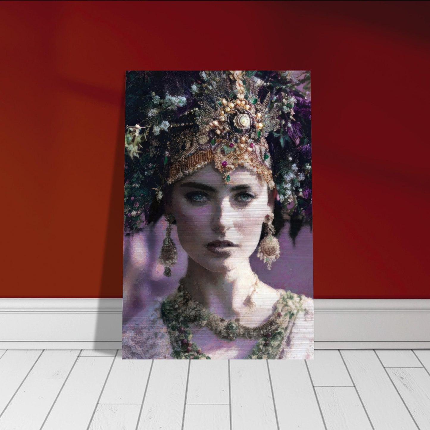 Lea, Brushed Aluminum Print