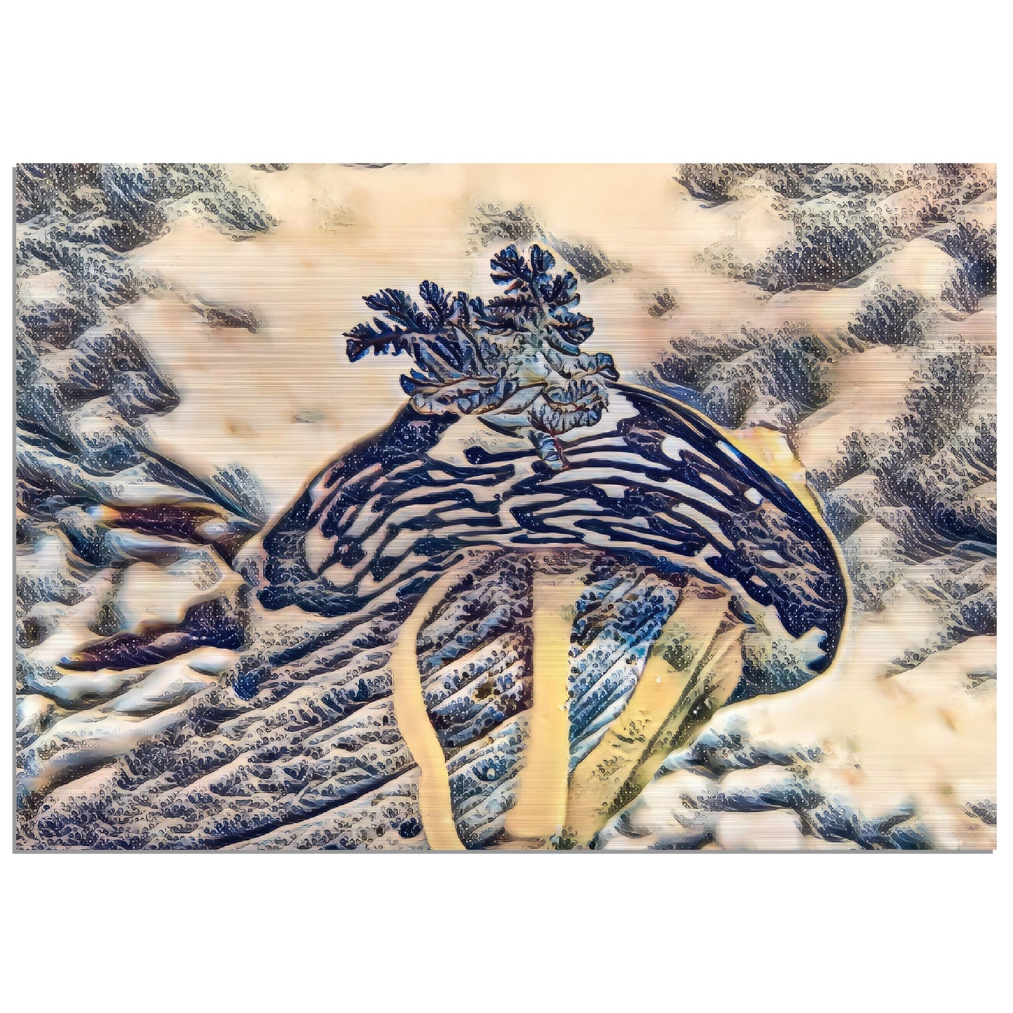 Nudibranch on eggs, Brushed Aluminum Print