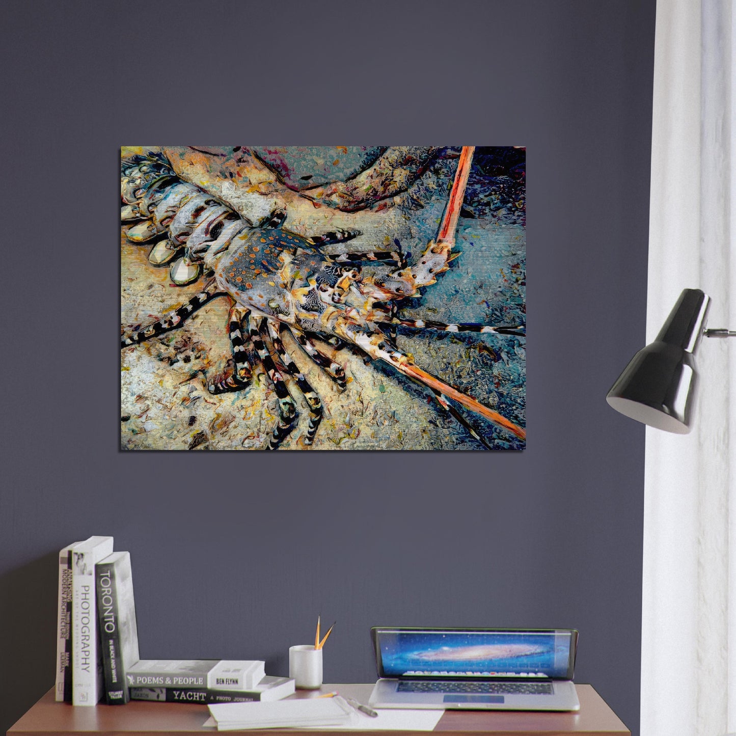 Lobster, Brushed Aluminum Print