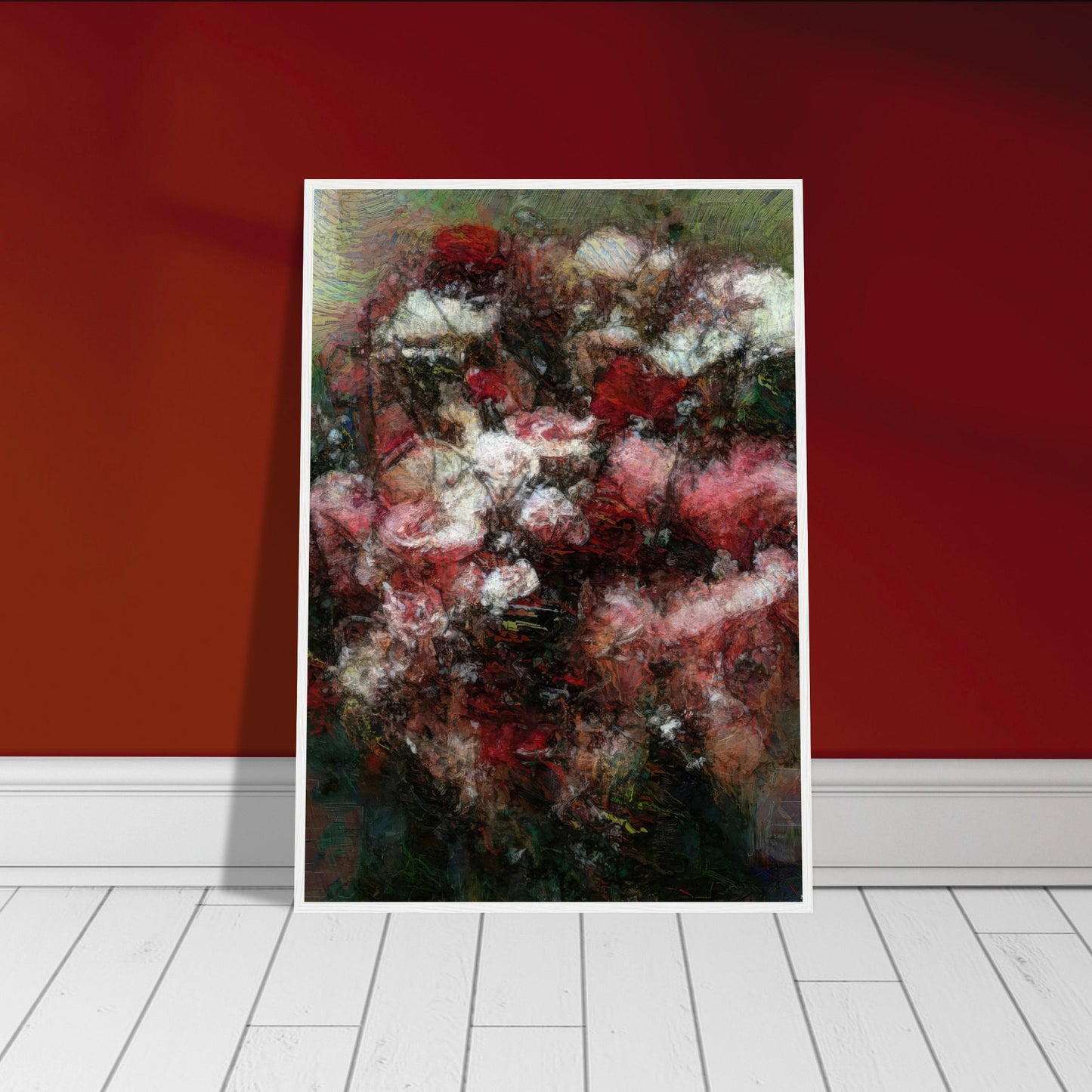 Flowers study 27, Museum-Quality Matte Paper Wooden Framed Poster
