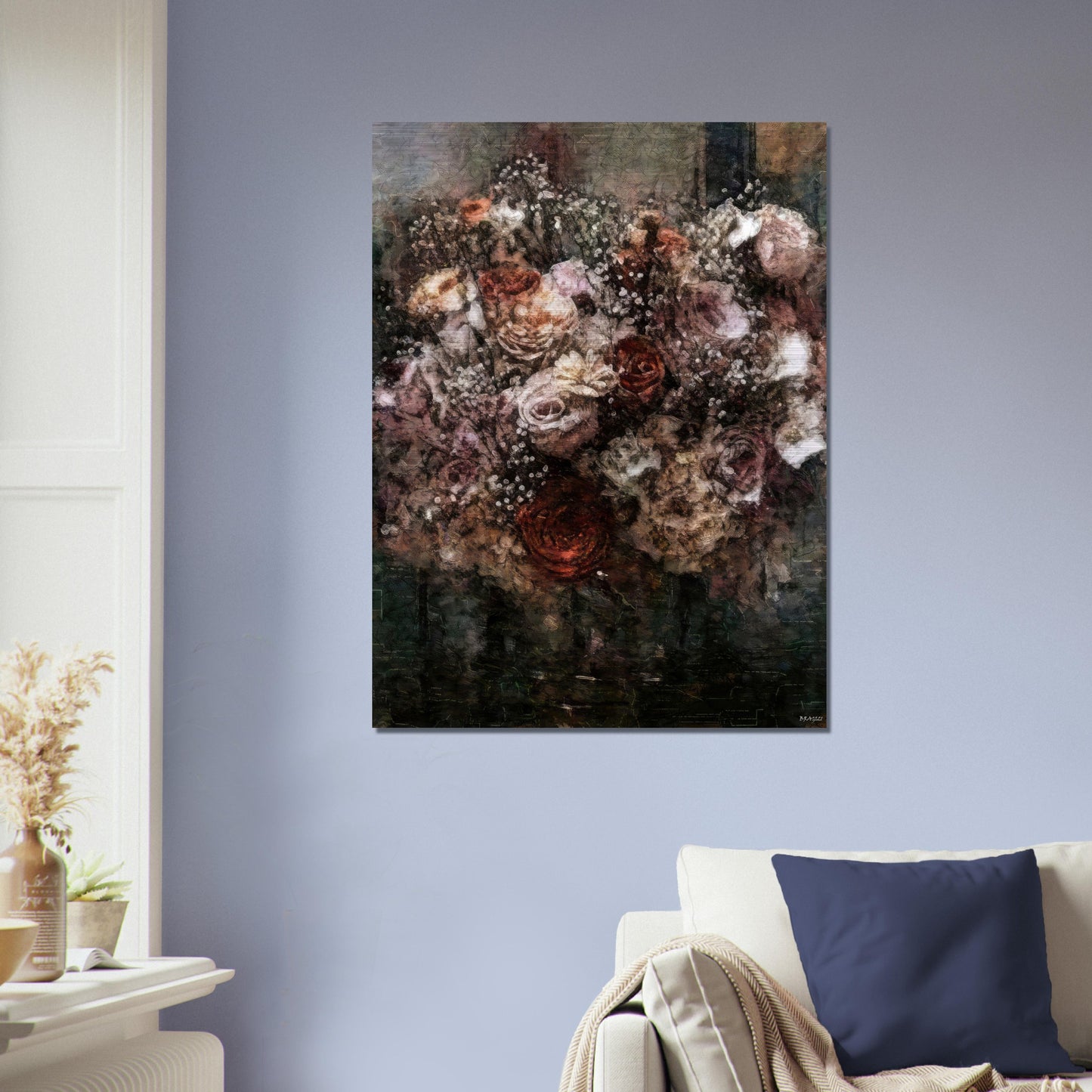Flowers study 26, Brushed Aluminum Print