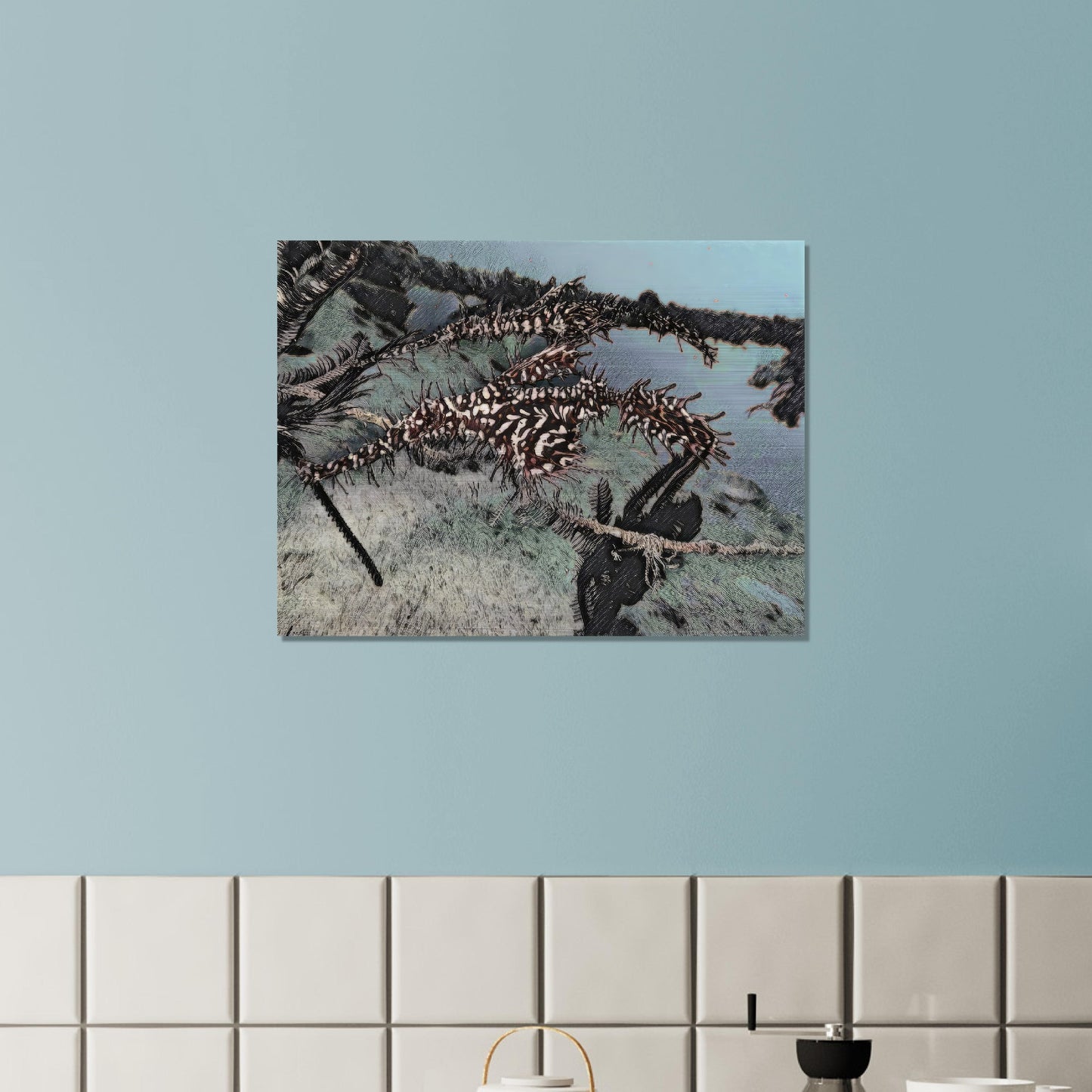 Ghost pipefish, Brushed Aluminum Print