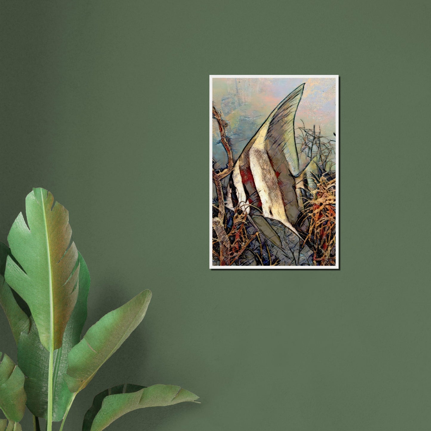 Batfish, Museum-Quality Matte Paper Wooden Framed Poster