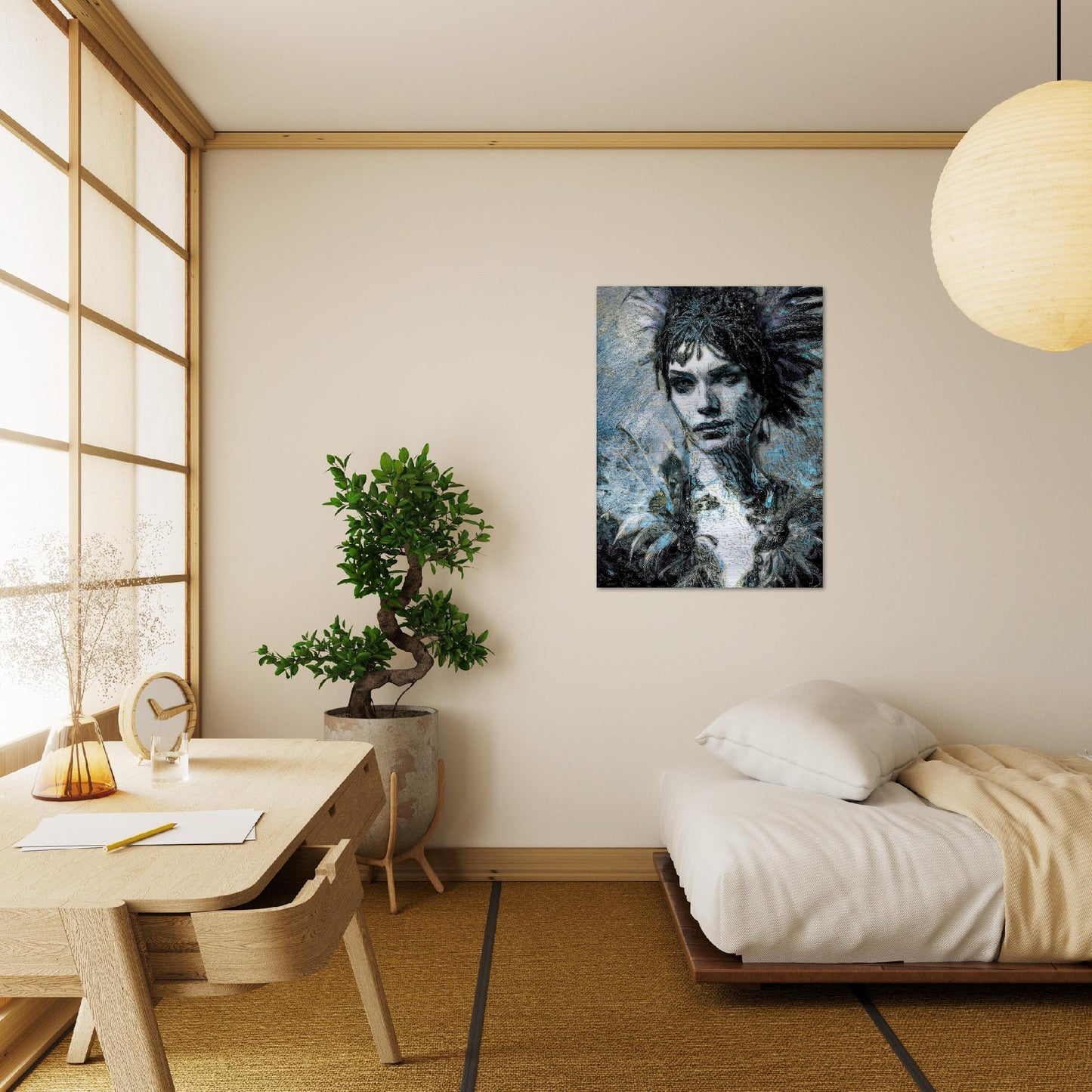 Isadora, Brushed Aluminum Print