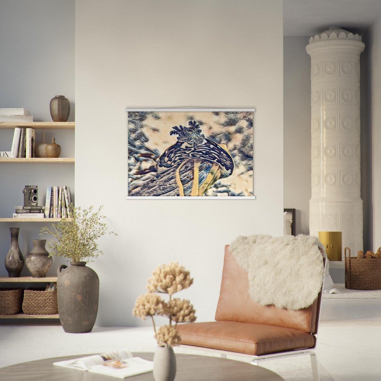 Nudibranch on eggs, Museum-Quality Matte Paper Poster with Hanger