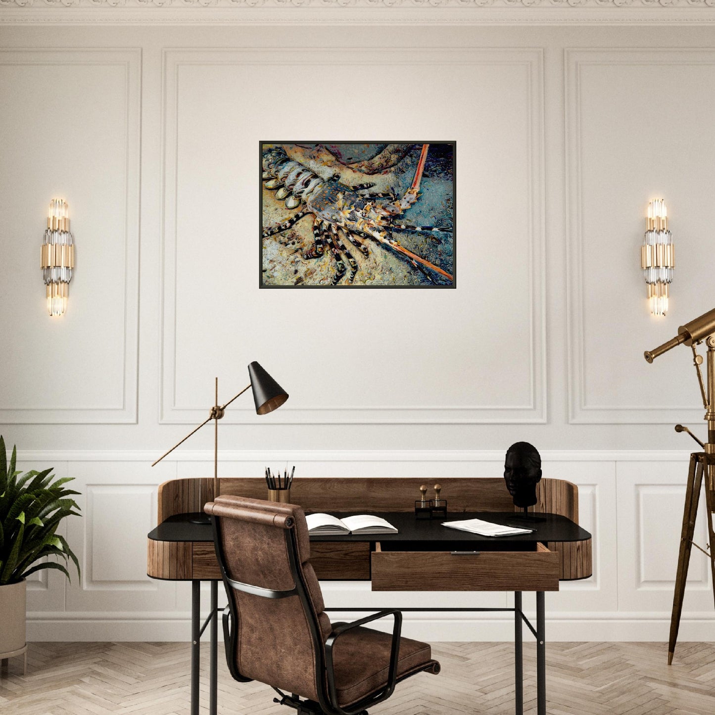 Lobster, Museum-Quality Matte Paper Metal Framed Poster