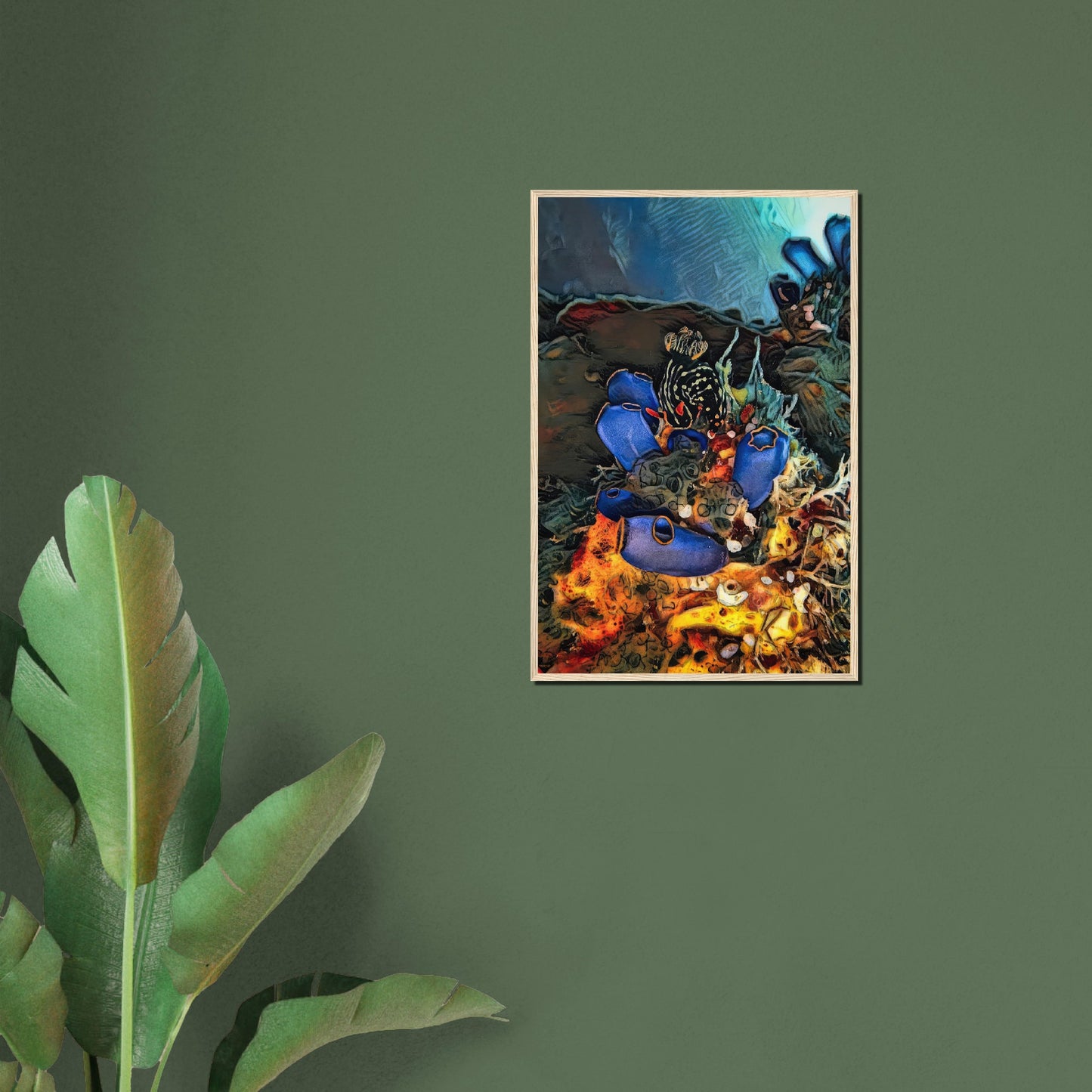 Nudibranch, Museum-Quality Matte Paper Wooden Framed Poster