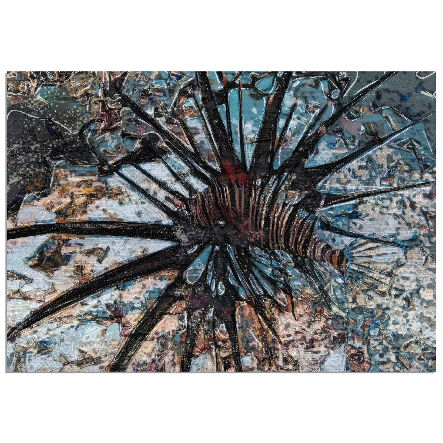 Blacklion, Brushed Aluminum Print