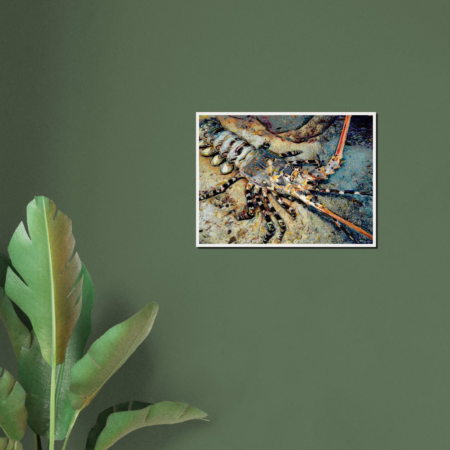 Lobster, Museum-Quality Matte Paper Wooden Framed Poster