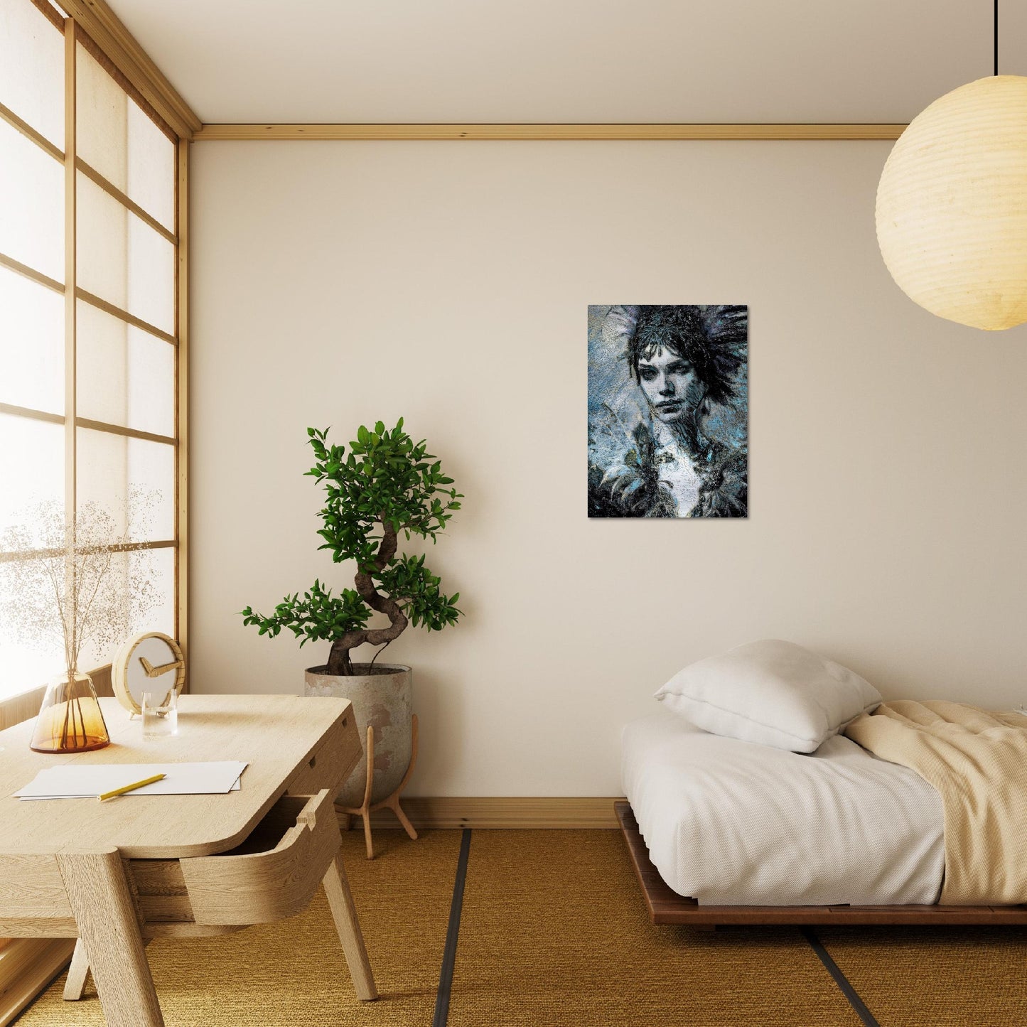 Isadora, Brushed Aluminum Print