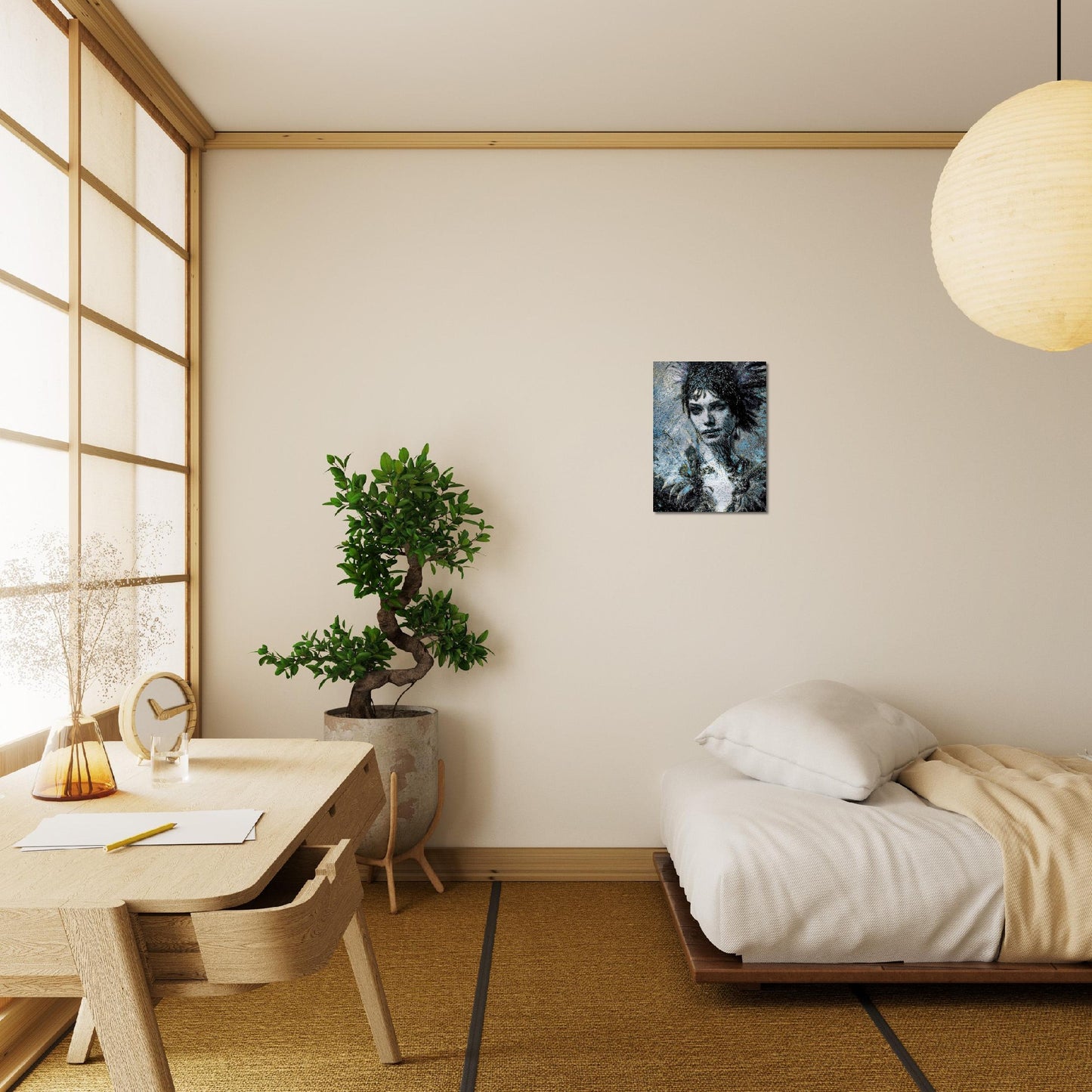 Isadora, Brushed Aluminum Print