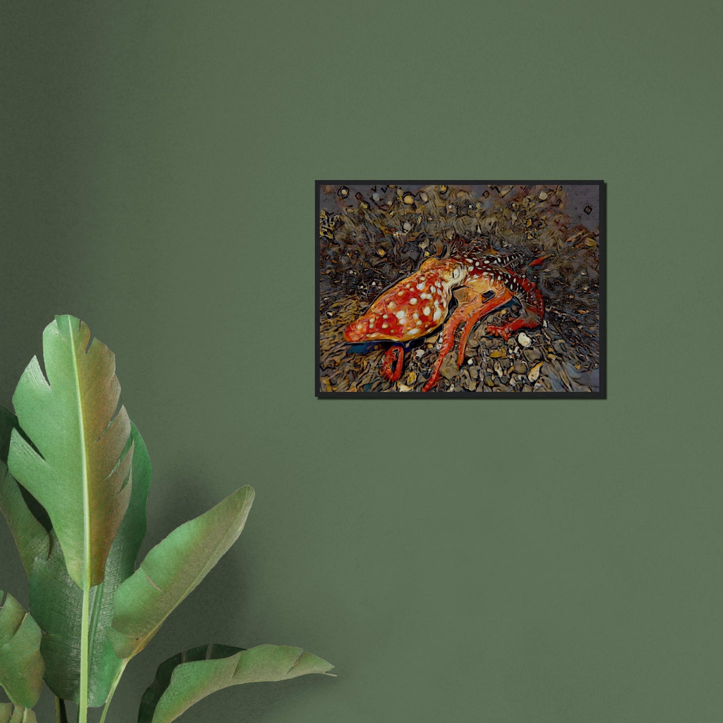 Octopus, Museum-Quality Matte Paper Wooden Framed Poster