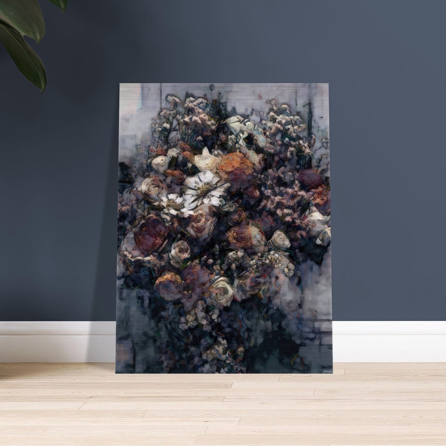 Flowers study 21, Brushed Aluminum Print