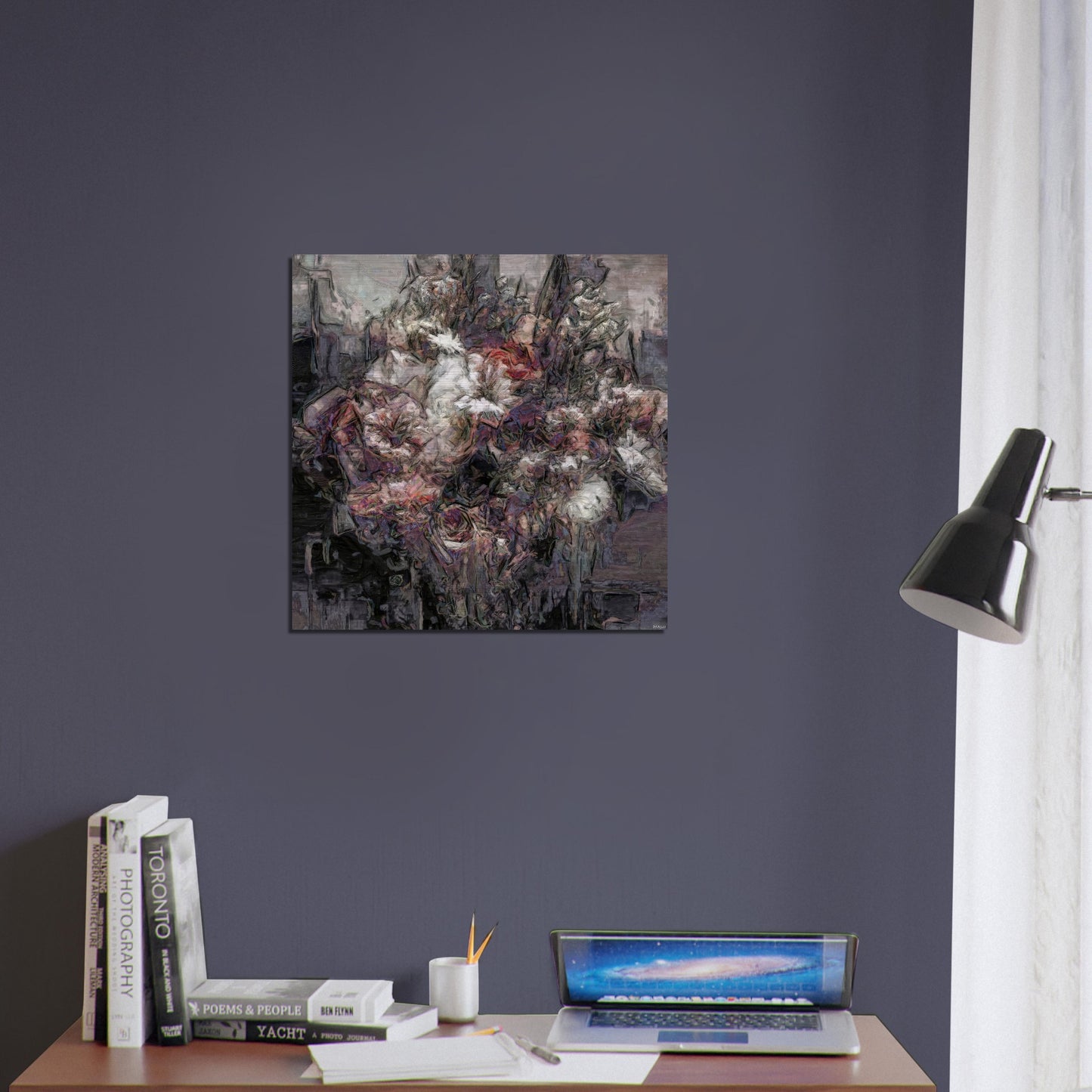 Flowers study 16, Brushed Aluminum Print