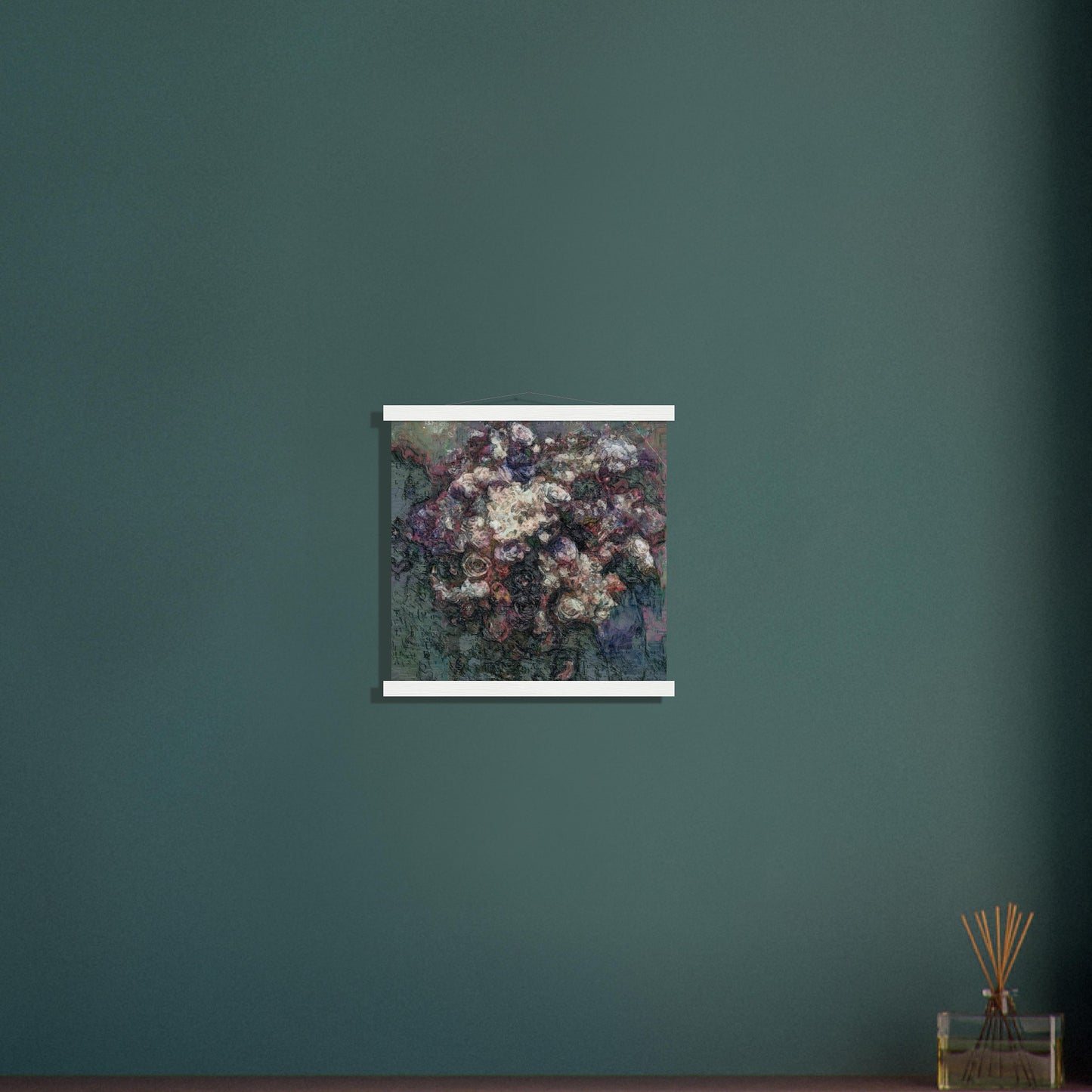 Flowers study 19, Museum-Quality Matte Paper Poster with Hanger
