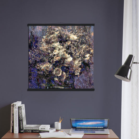 Flowers study 8, Museum-Quality Matte Paper Poster with Hanger