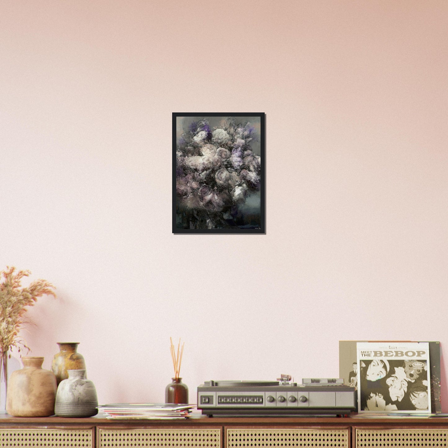Flowers study 30, Museum-Quality Matte Paper Wooden Framed Poster