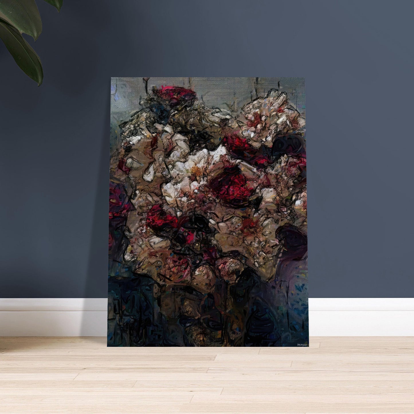 Flowers study 23, Brushed Aluminum Print