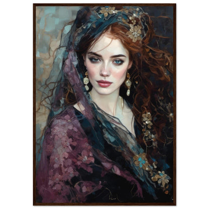 Kitty, Museum-Quality Matte Paper Wooden Framed Poster