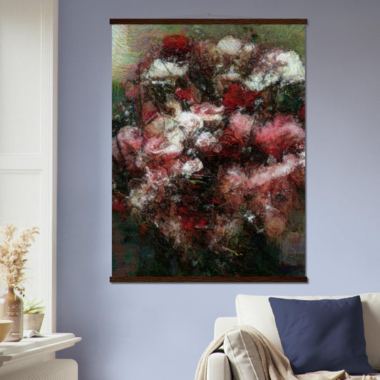 Flowers study 27, Museum-Quality Matte Paper Poster with Hanger