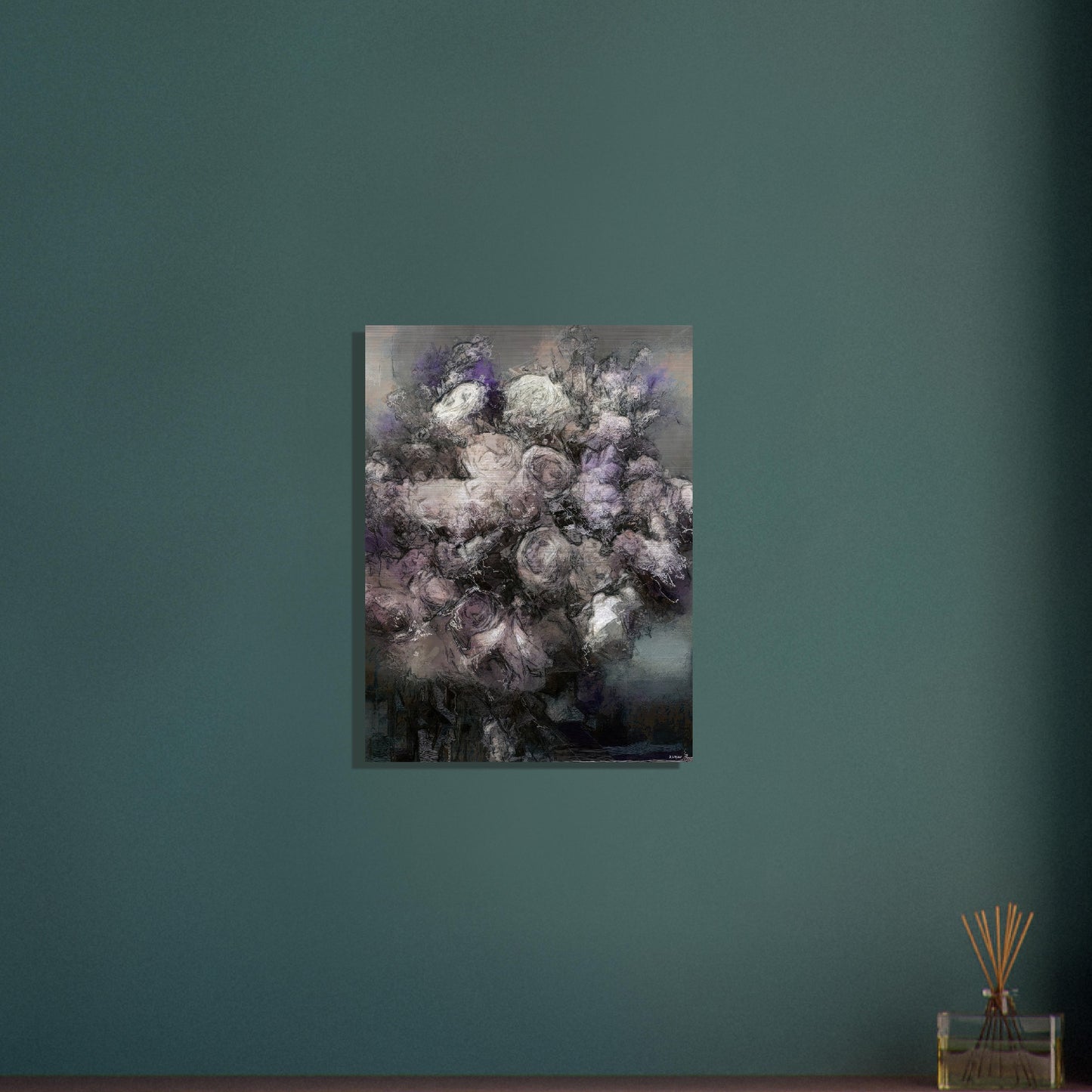 Flowers study 30, Brushed Aluminum Print