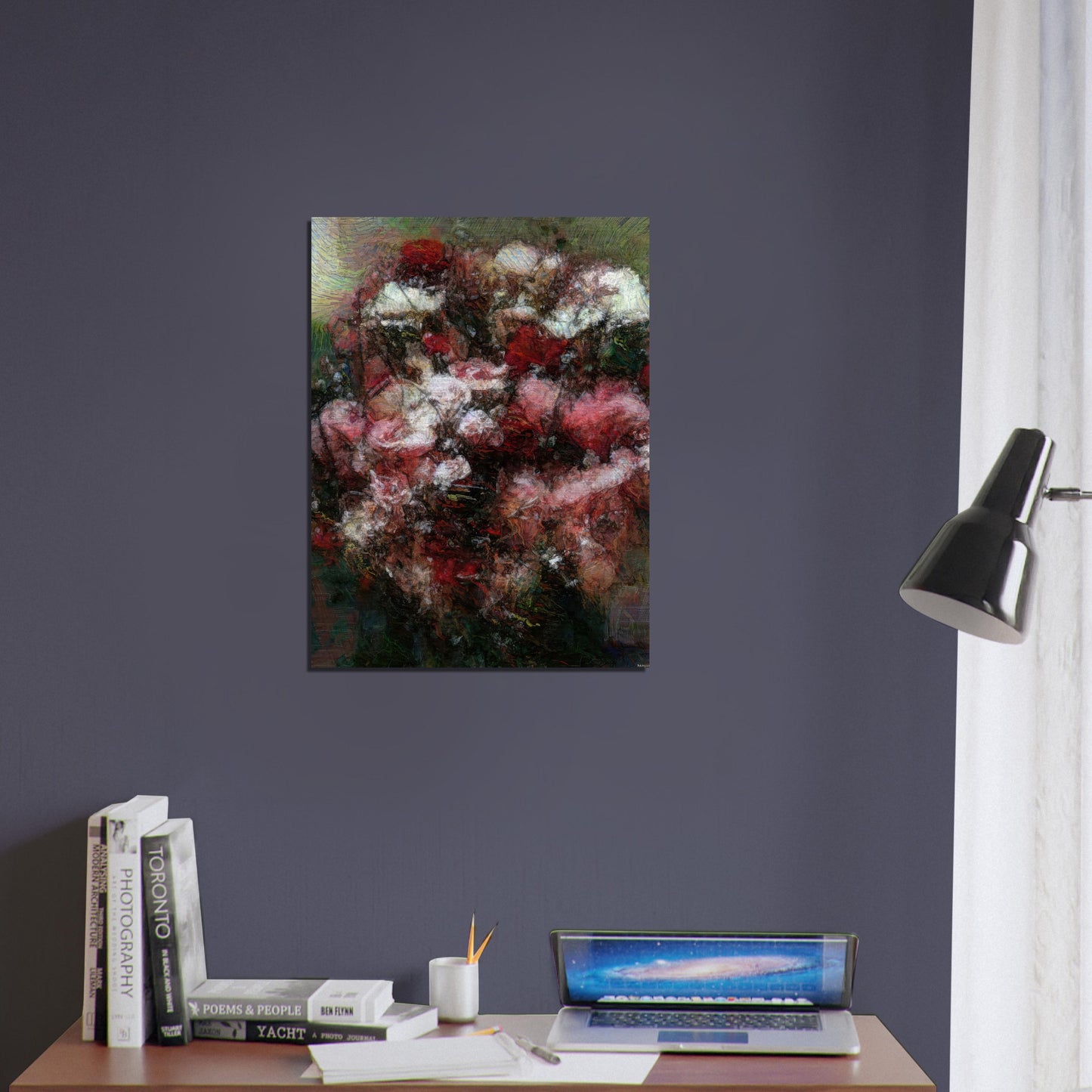Flowers study 27, Brushed Aluminum Print