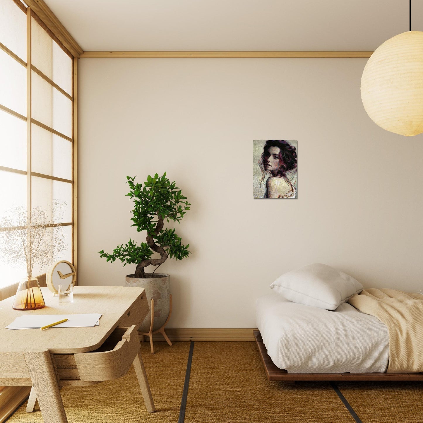 Emmy, Brushed Aluminum Print