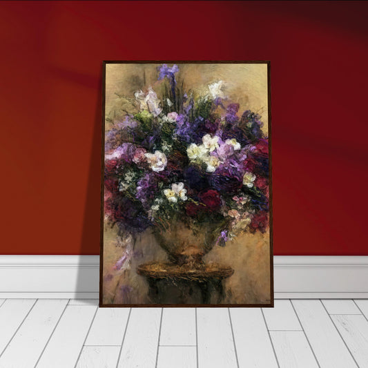 Flowers study 22, Museum-Quality Matte Paper Wooden Framed Poster