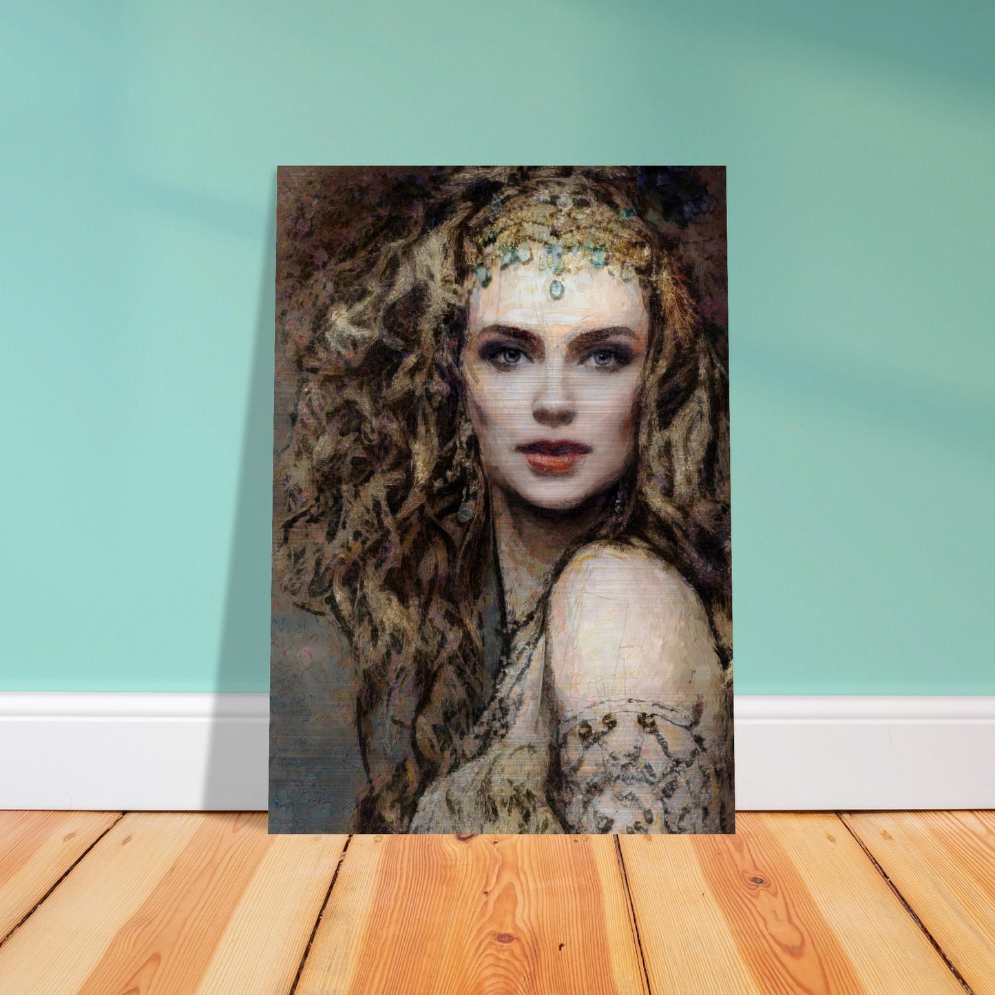 Tatiana, Brushed Aluminum Print