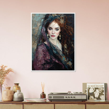 Kitty, Museum-Quality Matte Paper Wooden Framed Poster