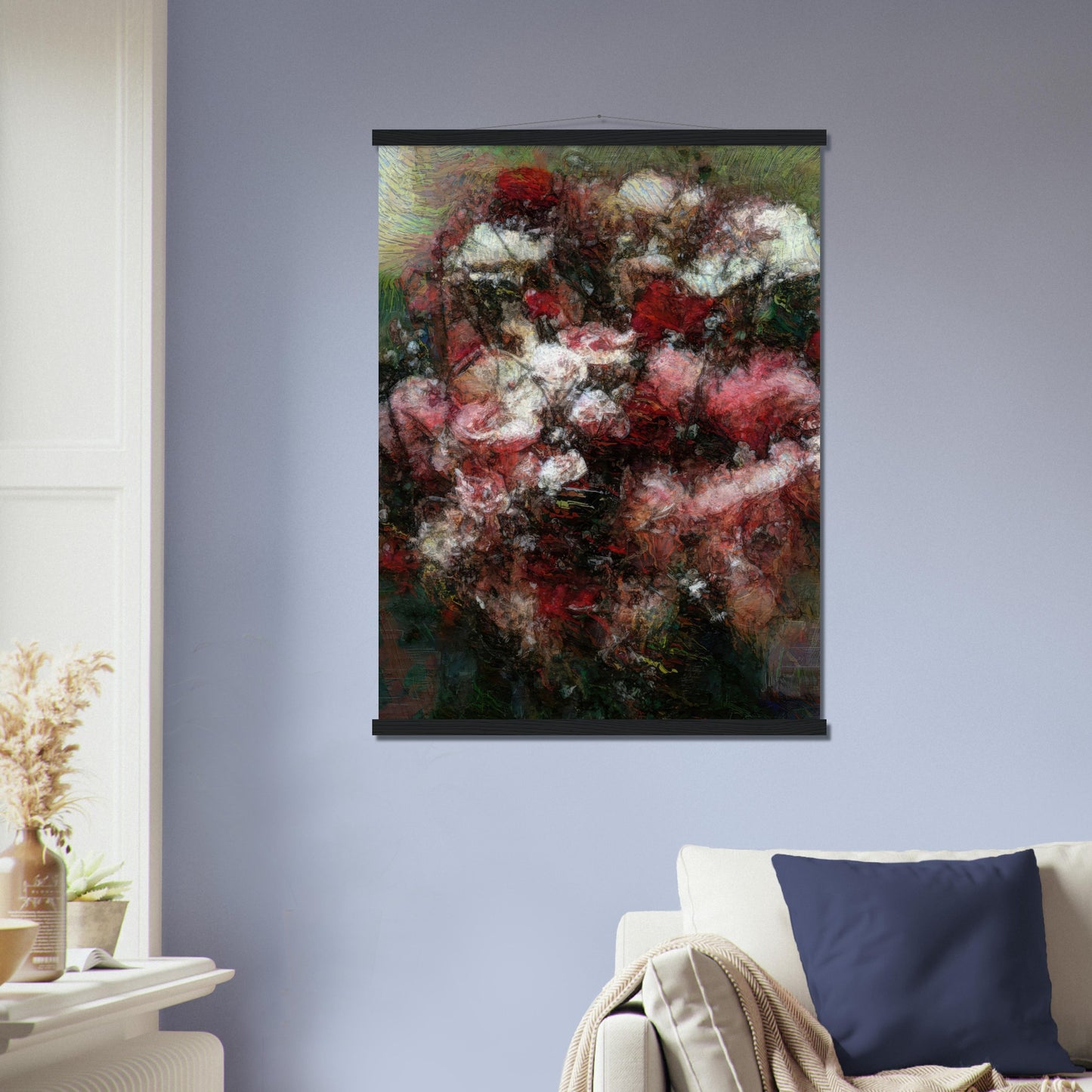 Flowers study 27, Museum-Quality Matte Paper Poster with Hanger