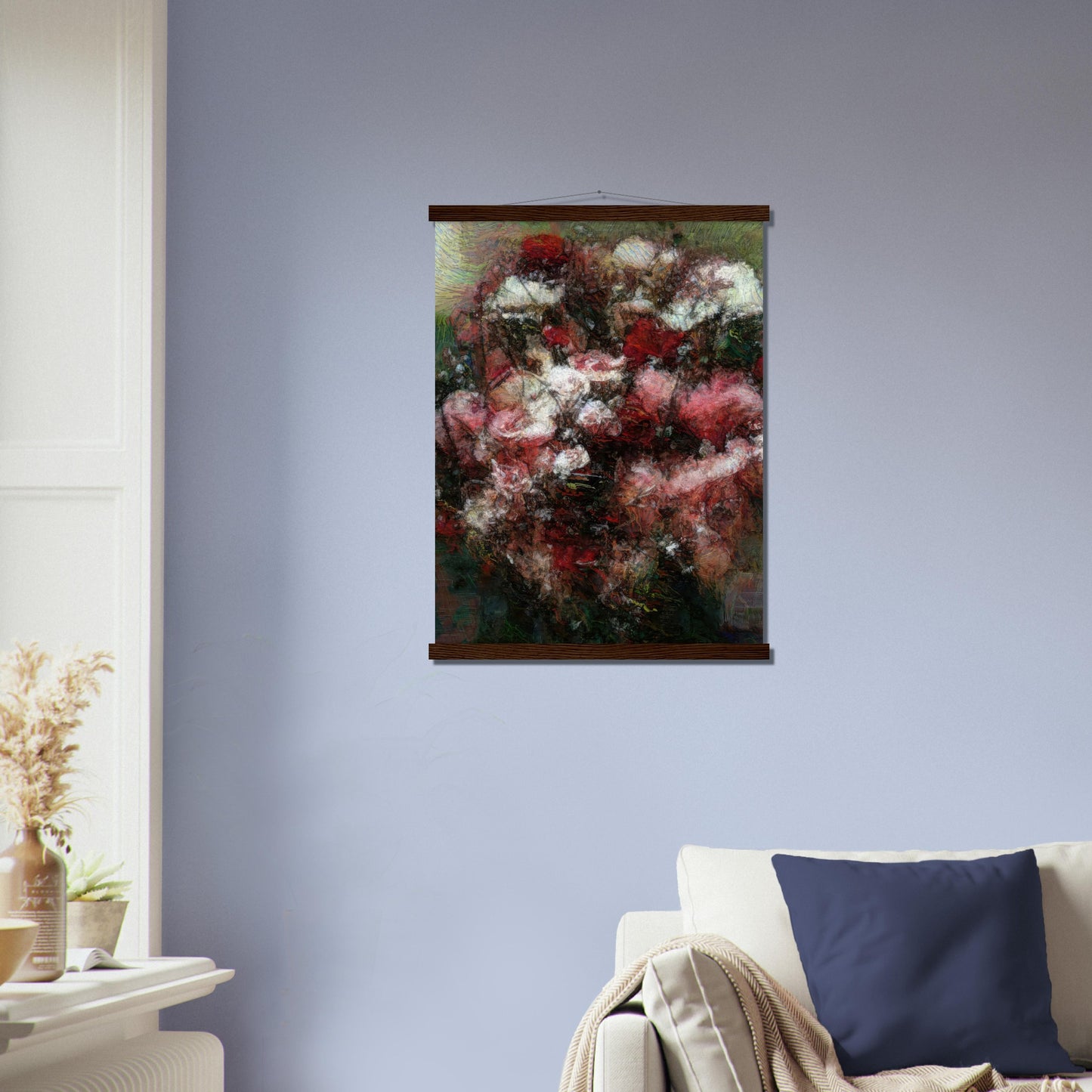 Flowers study 27, Museum-Quality Matte Paper Poster with Hanger