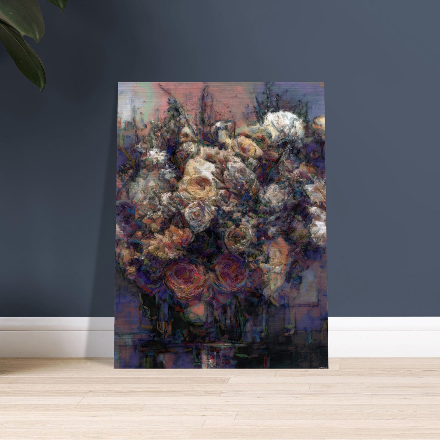 Flowers study 25, Brushed Aluminum Print